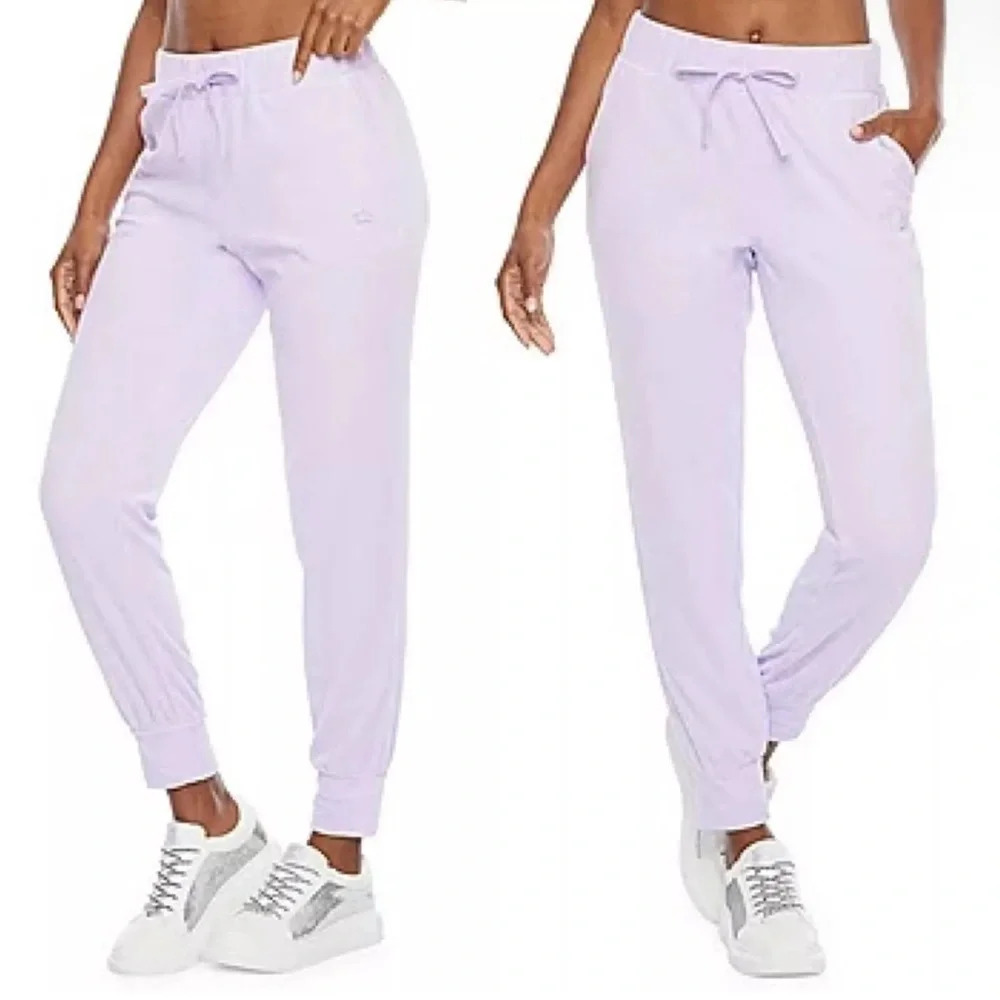 Juicy by Juicy Couture Jogger Pants Size XXL High Rise French Terry Lilac Sky